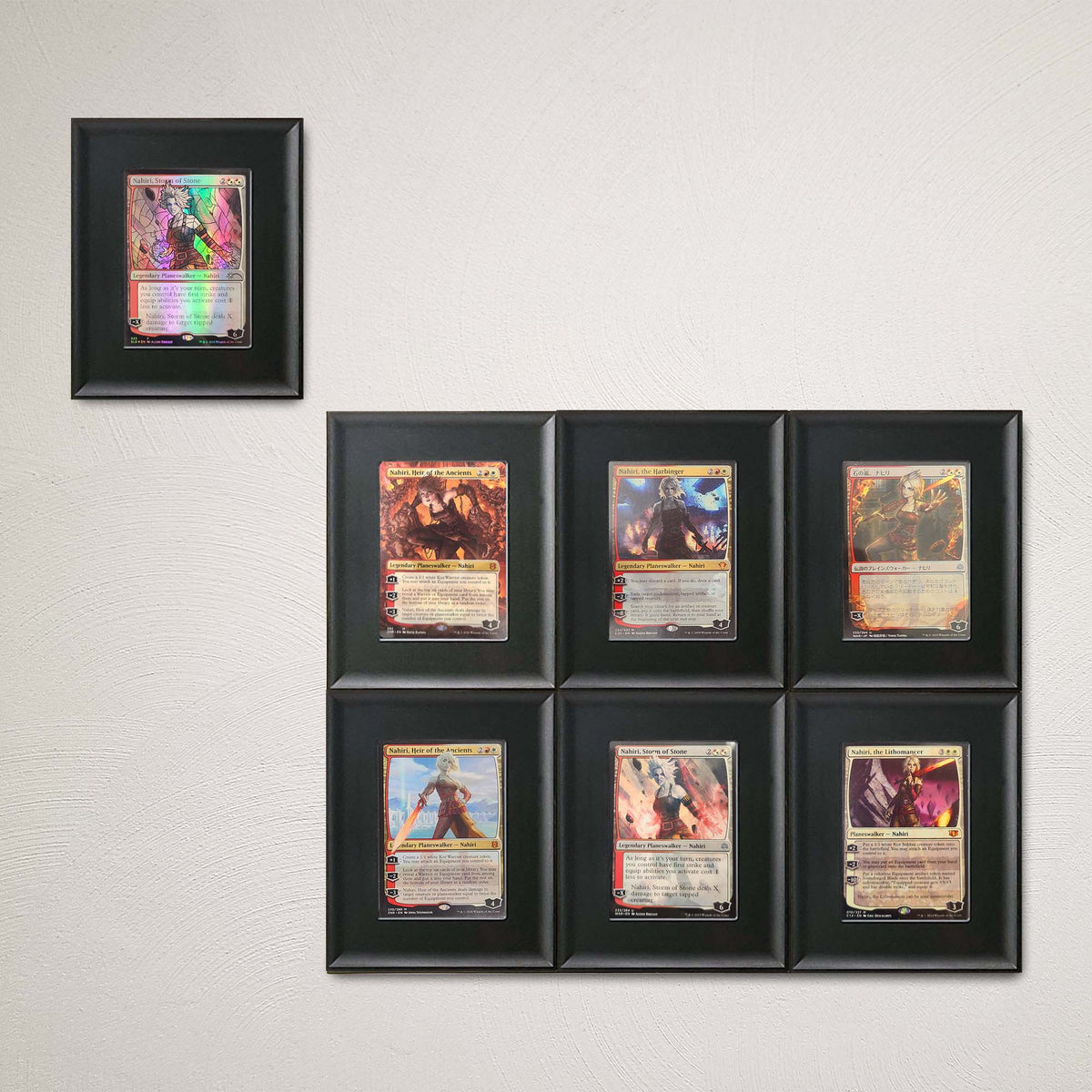 BCW Interlocking Card Frames - Black – front product view
