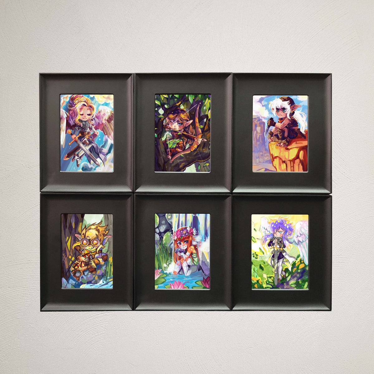 BCW Interlocking Card Frames - Black – front product view