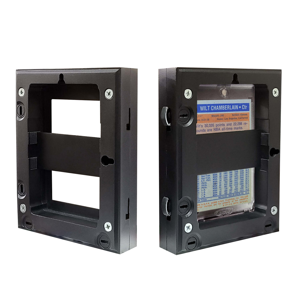 BCW Interlocking Card Frames - Black – rear view