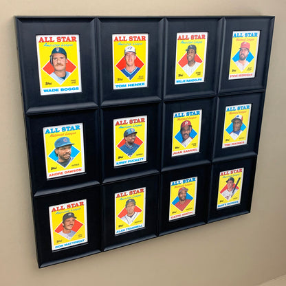 BCW Interlocking Card Frames - Black – front product view