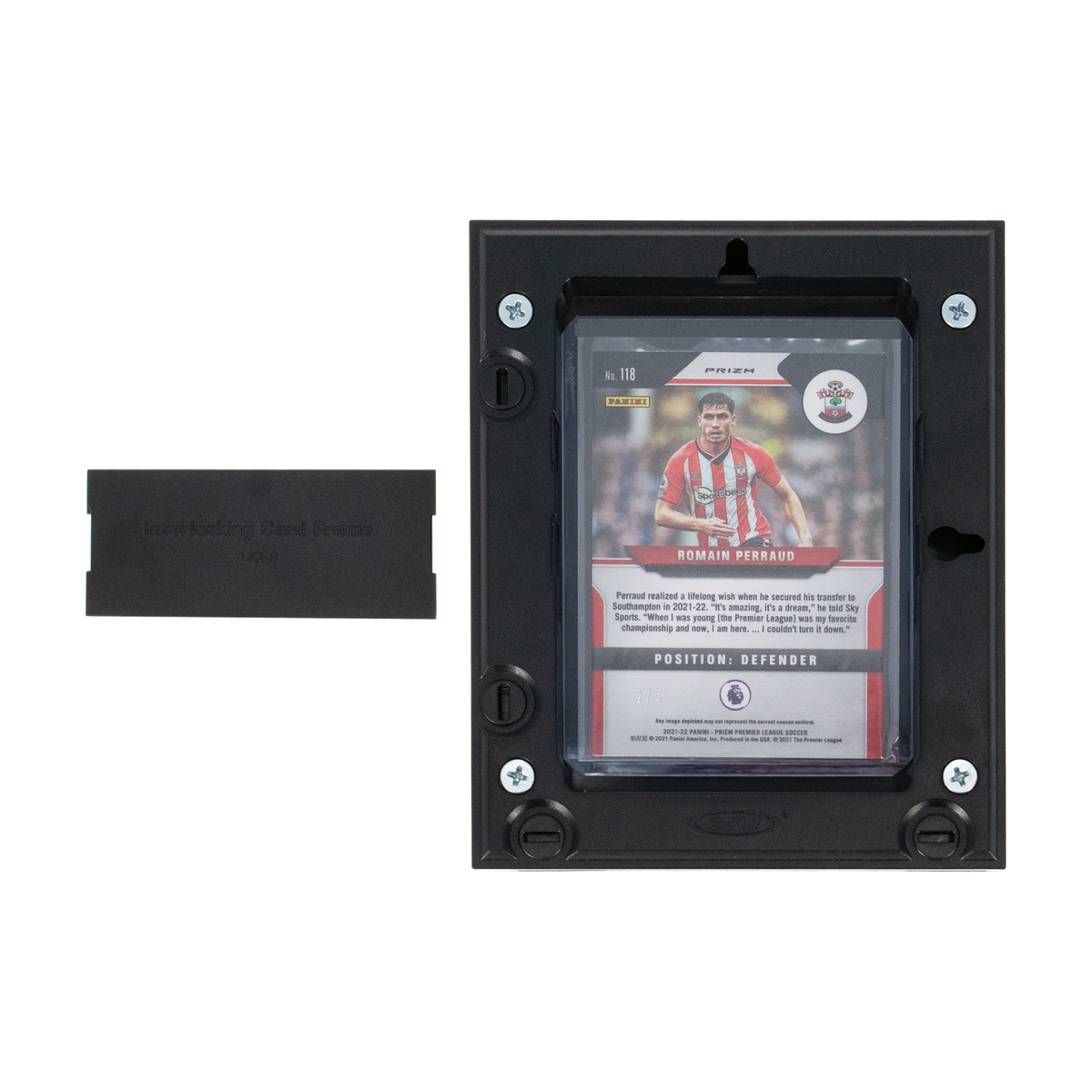 BCW Interlocking Card Frames - Black – rear view