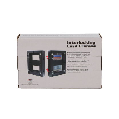 BCW Interlocking Card Frames - Black – rear view
