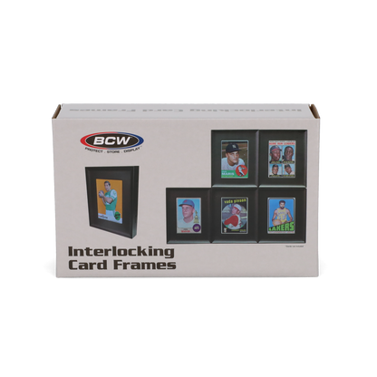BCW Interlocking Card Frames - Black – front product view
