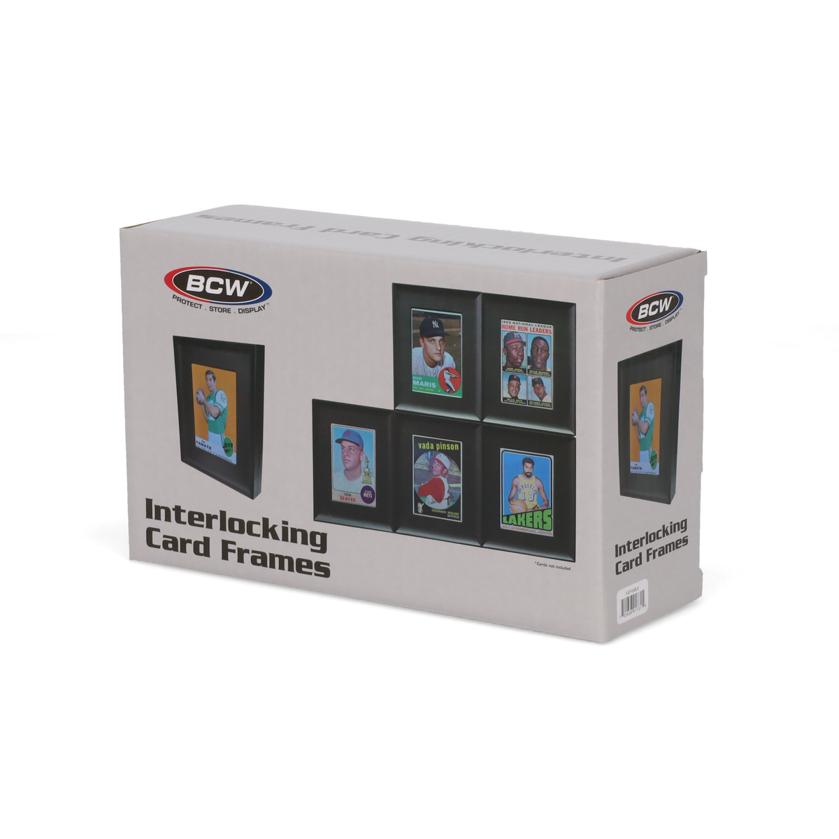 BCW Interlocking Card Frames - Black – front product view