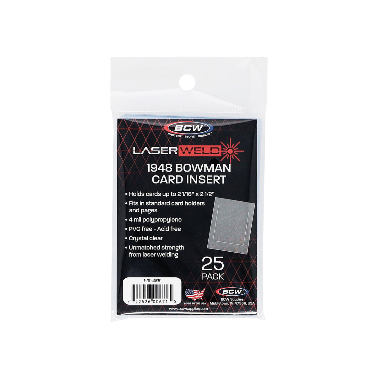 BCW 48 Bowman Insert Sleeves – front product view