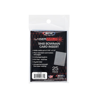 BCW 48 Bowman Insert Sleeves – front product view