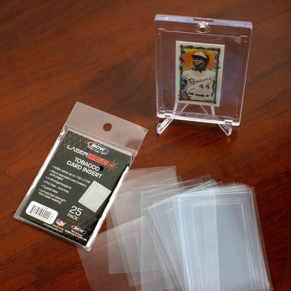 BCW Laserweld Tobacco Card Insert Sleeves – front product view