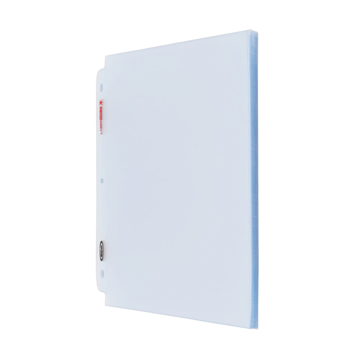 BCW Laserweld 1-Pocket Document Page (50 Count. Pack) – angled view