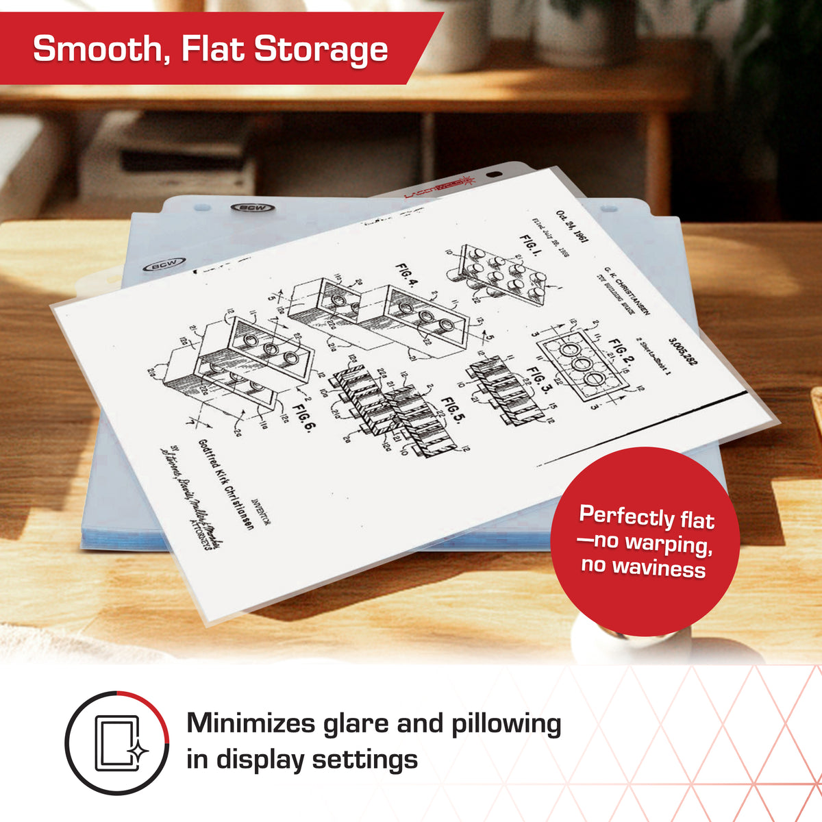 BCW Laserweld 1-Pocket Document Page (100 Count. Box) – dimensions and specifications
