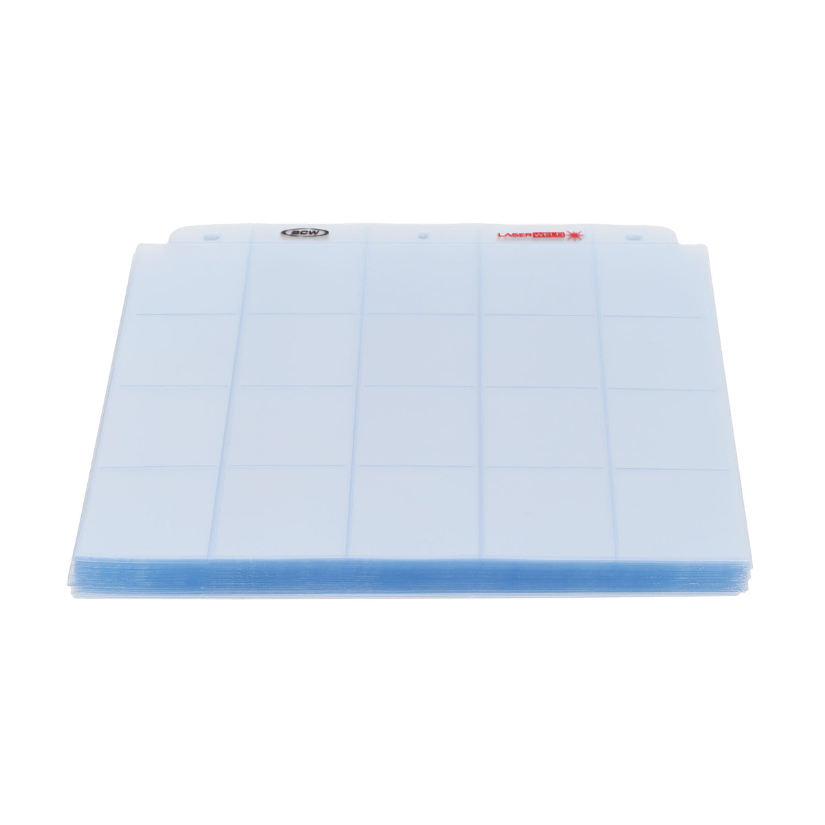BCW Laserweld 20-Pocket Page (100 Count. Box) – front product view