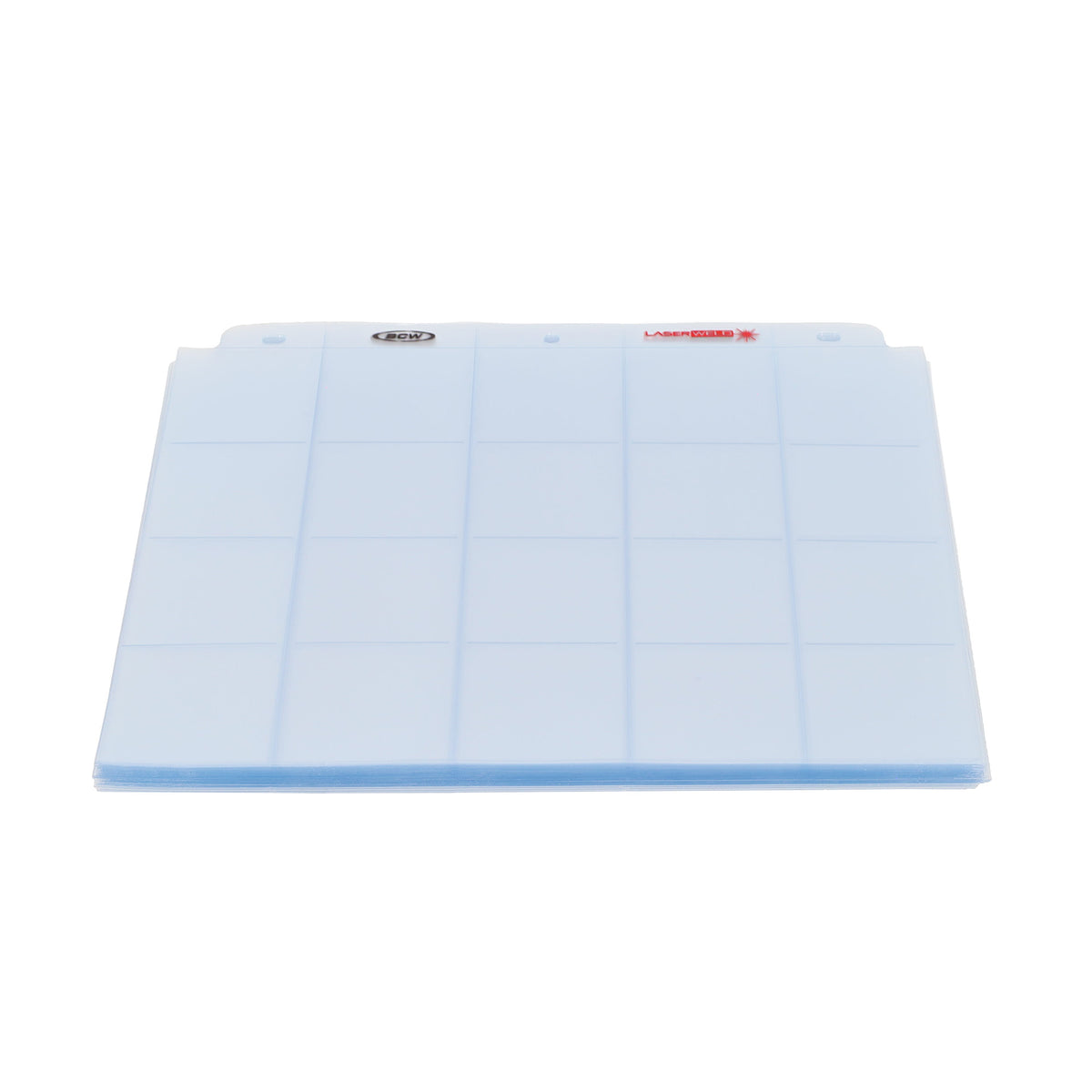 BCW Laserweld 20-Pocket Page (50 Count. Pack) – front product view