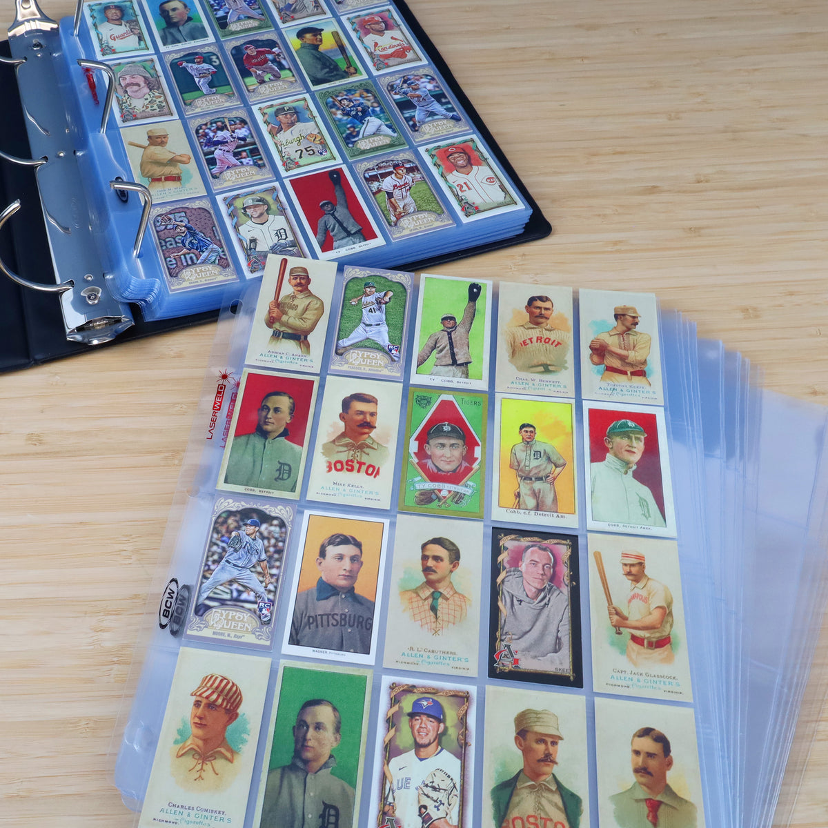 BCW Laserweld 20-Pocket Tobacco Page (100 Count. Box) – front product view