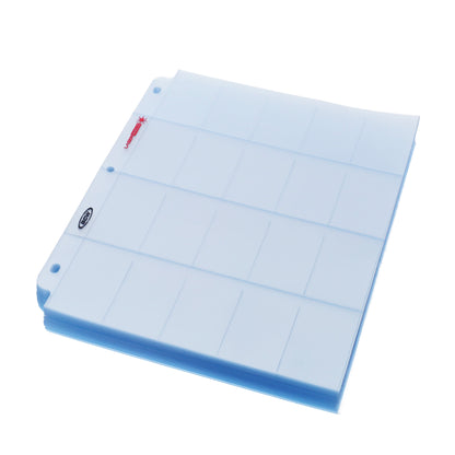 BCW Laserweld 20-Pocket Tobacco Page (100 Count. Box) – angled view