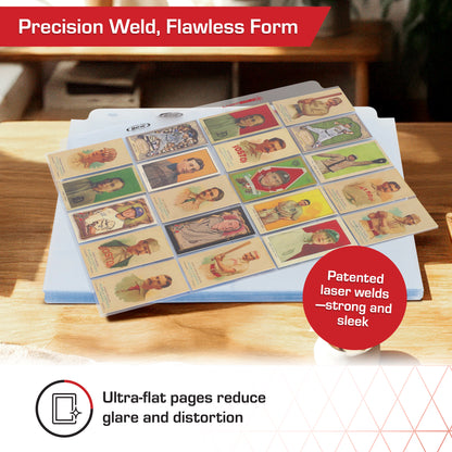 BCW Laserweld 20-Pocket Tobacco Page (50 Count. Pack) – dimensions and specifications