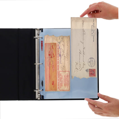BCW Laserweld 2-Pocket Envelope Page (100 Count. Box) – in-use view