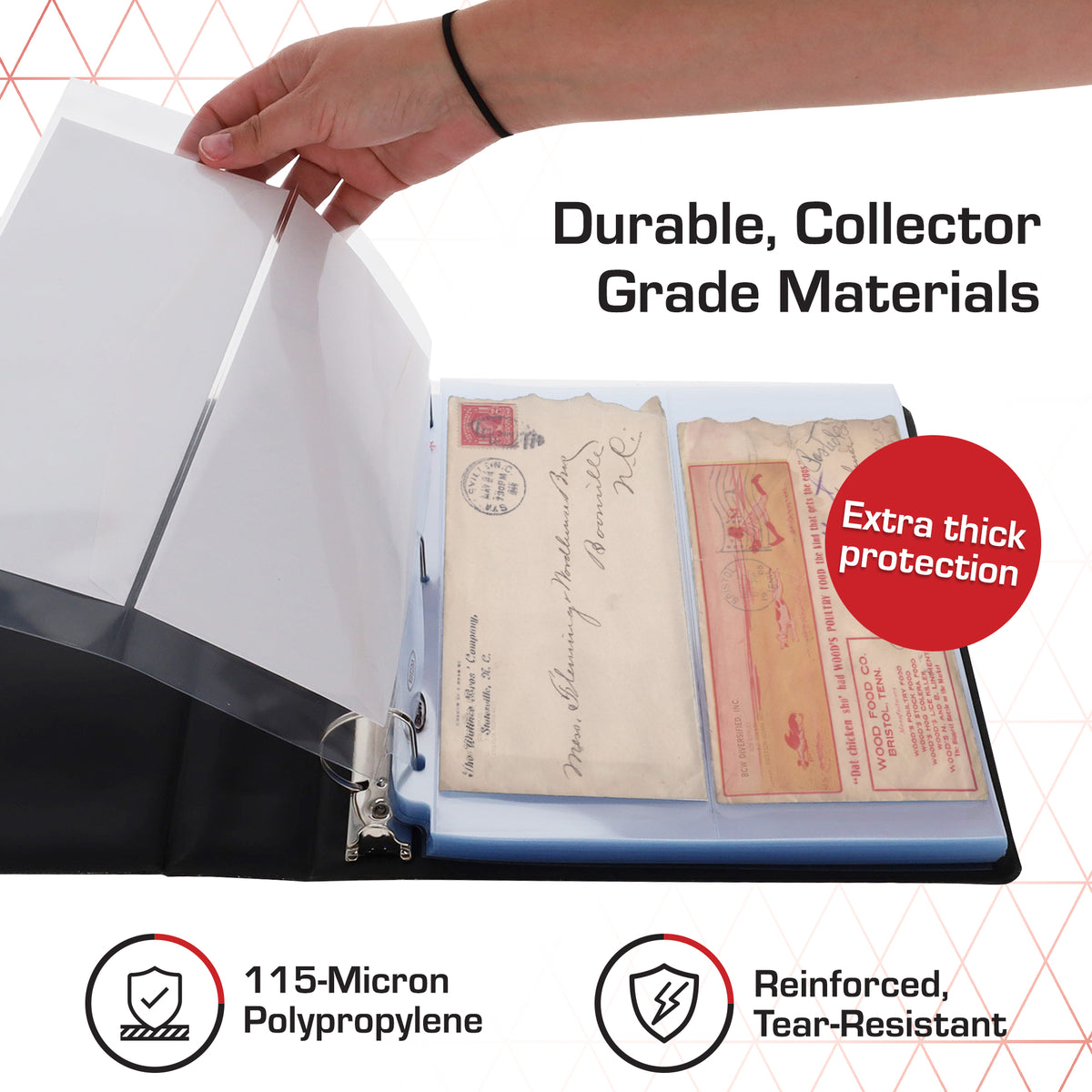 BCW Laserweld 2-Pocket Envelope Page (100 Count. Box) – dimensions and specifications