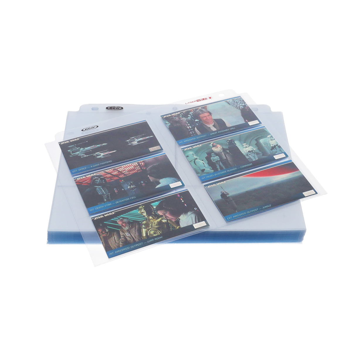 BCW Laserweld 6-Pocket Page (100 Count. Box) – front product view