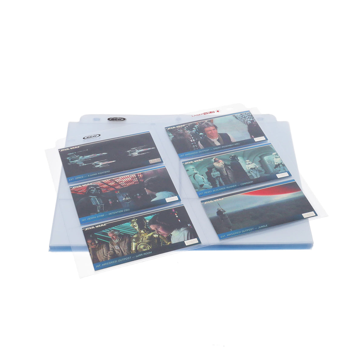 BCW Laserweld 6-Pocket Page (50 Count. Pack) – front product view