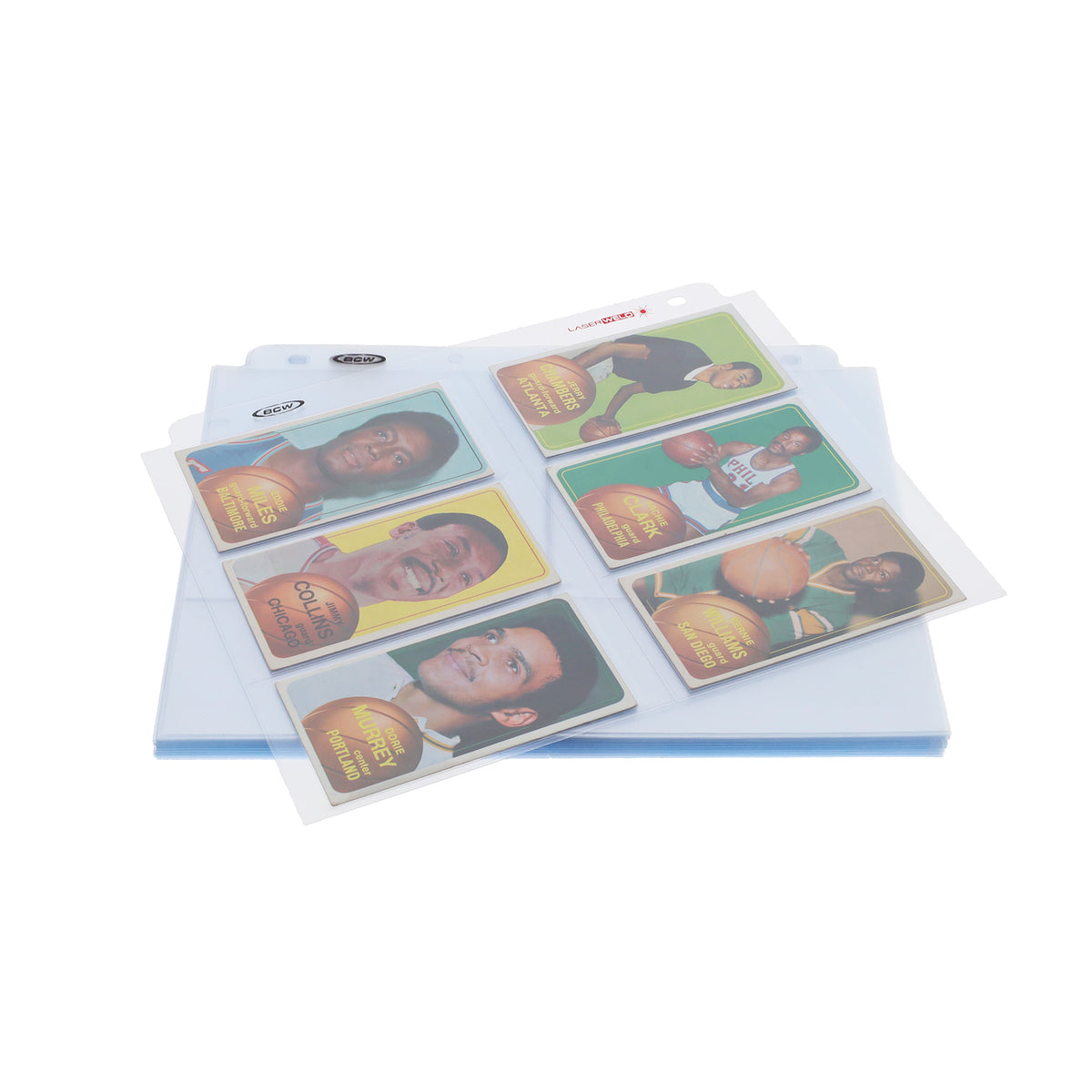 BCW Laserweld 6-Pocket Page (50 Count. Pack) – front product view