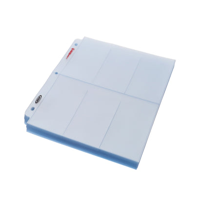 BCW Laserweld 6-Pocket Page (100 Count. Box) – angled view