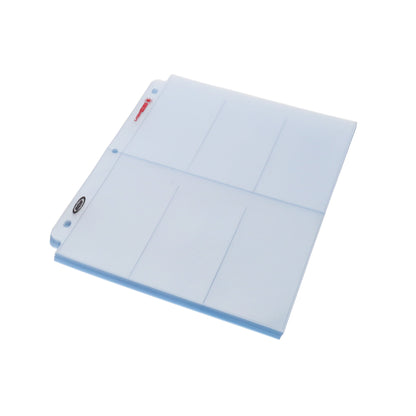 BCW Laserweld 6-Pocket Page (50 Count. Pack) – angled view