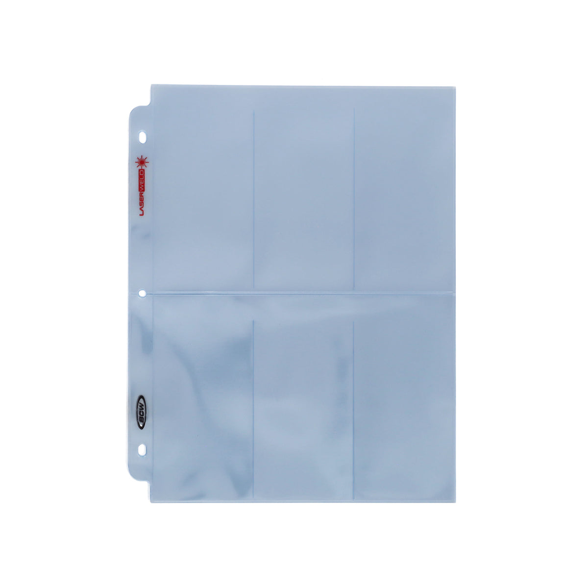 BCW Laserweld 6-Pocket Page (50 Count. Pack) – front product view