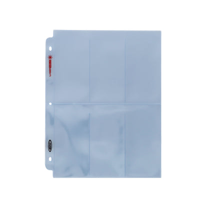 BCW Laserweld 6-Pocket Page (50 Count. Pack) – front product view