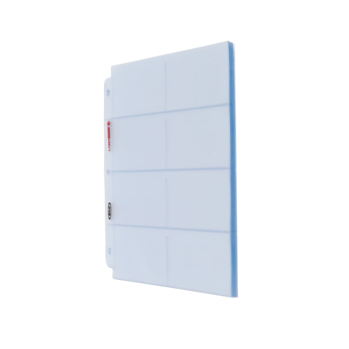 BCW Laserweld 8-Pocket Page (50 Count. Pack) – front product view