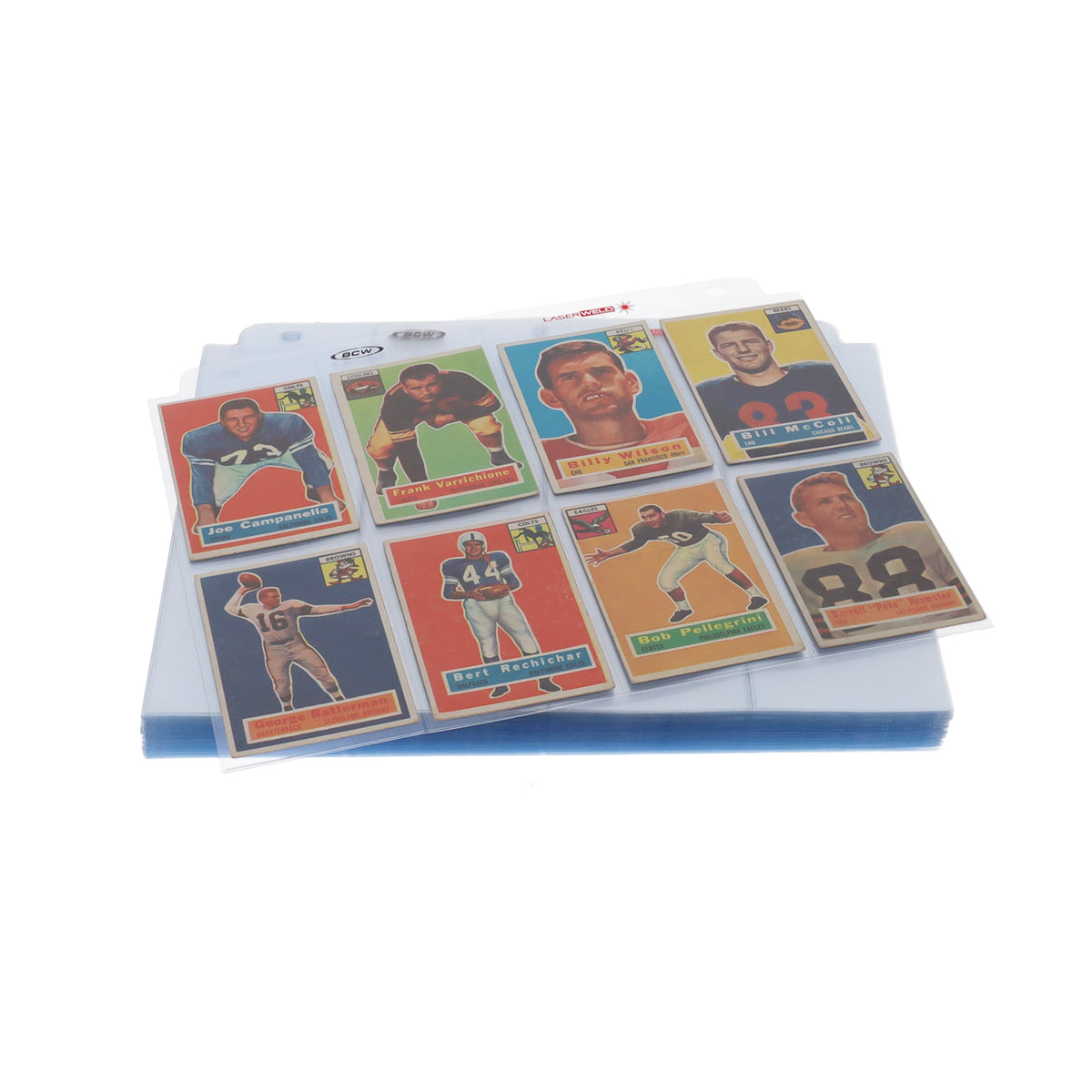 BCW Laserweld 8-Pocket Page (100 Count. Box) – front product view