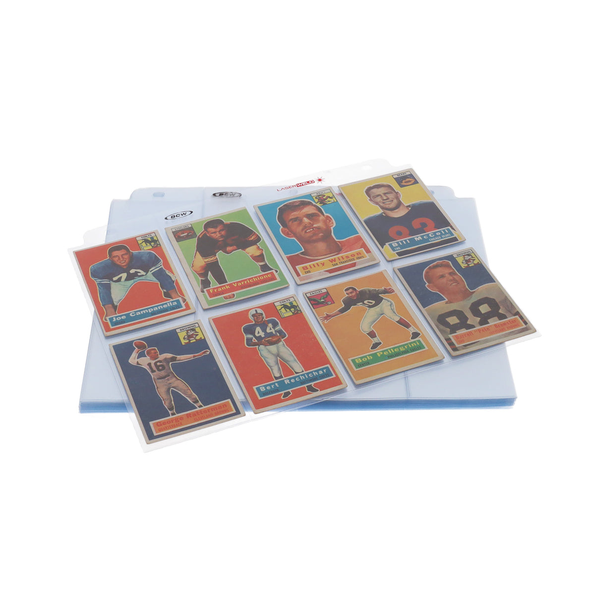 BCW Laserweld 8-Pocket Page (50 Count. Pack) – front product view