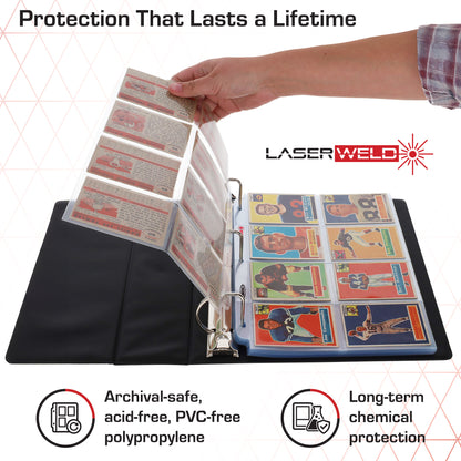 BCW Laserweld 8-Pocket Page (50 Count. Pack) – dimensions and specifications
