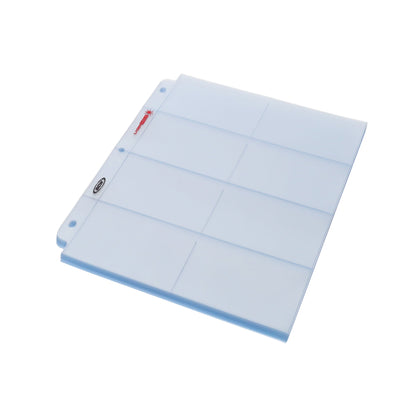 BCW Laserweld 8-Pocket Page (50 Count. Pack) – angled view