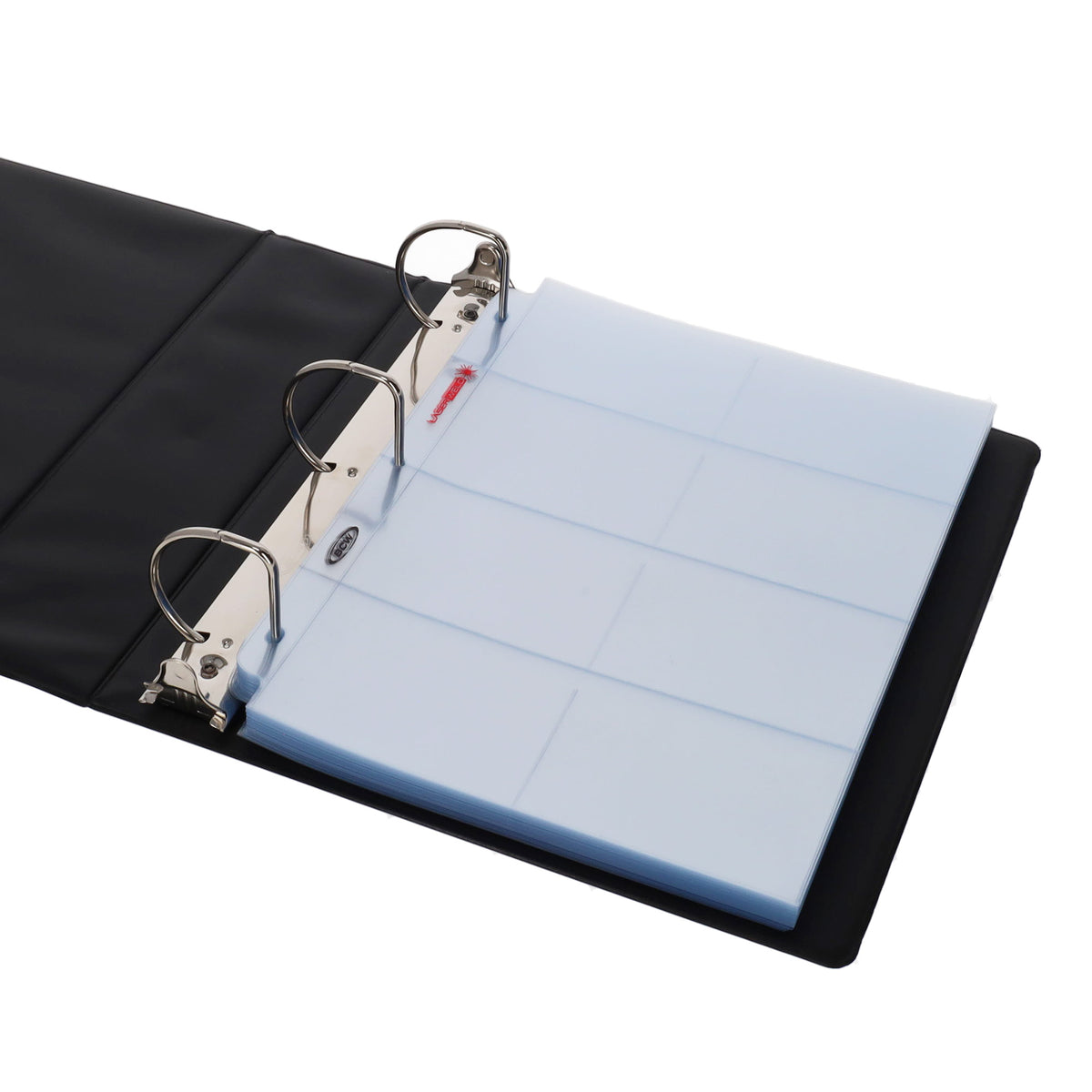 BCW Laserweld 8-Pocket Page (100 Count. Box) – angled view