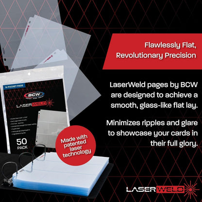BCW 9-Pocket Trading Card Page - Side Load (50ct. Pack) – dimensions and specifications
