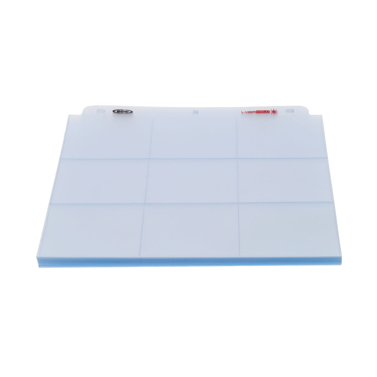 BCW 9-Pocket Trading Card Page - Side Load (50ct. Pack) – front product view