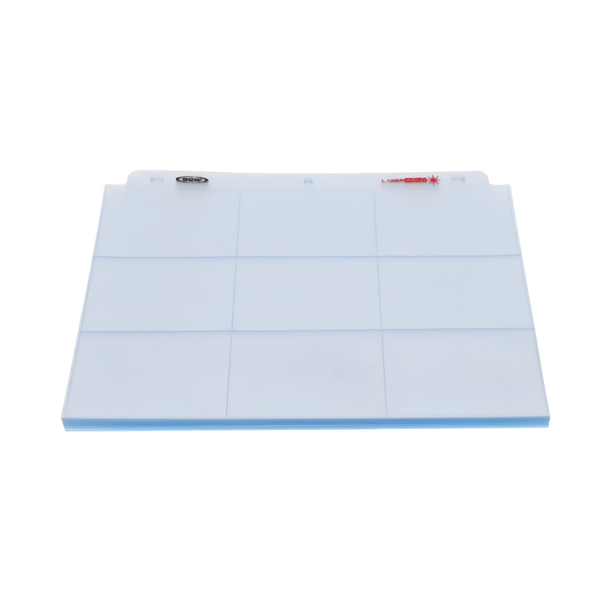 BCW 9-Pocket Trading Card Page - Side Load (50ct. Pack) – front product view