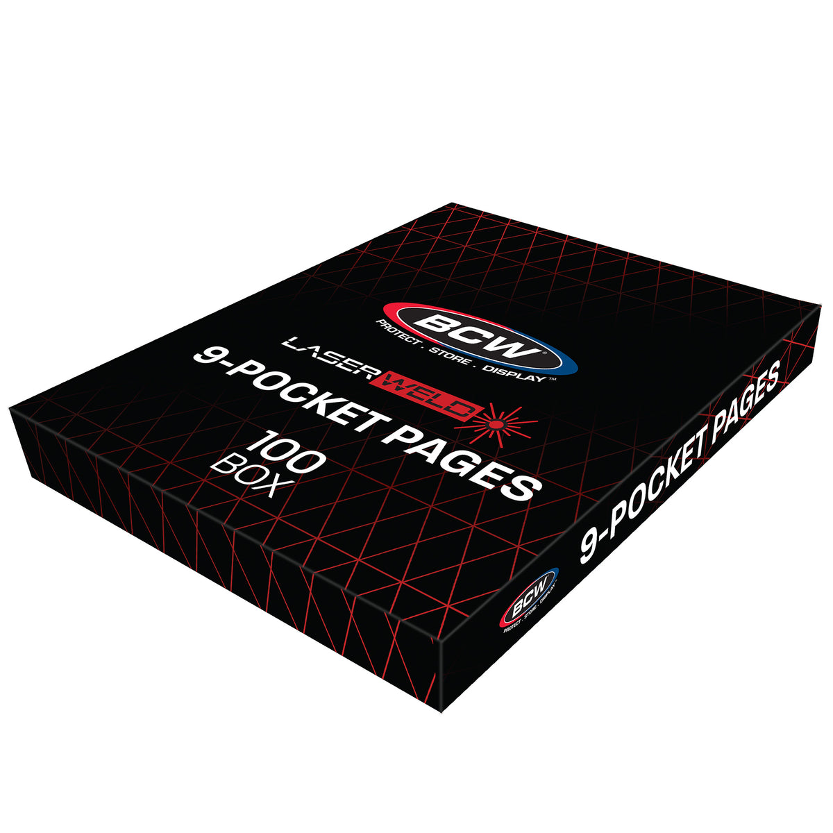 BCW Laserweld 9-Pocket Page (100 Count. Box) – closed view