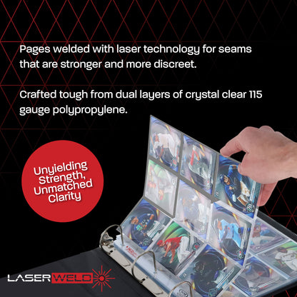 BCW Laserweld 9-Pocket Page (100 Count. Box) – dimensions and specifications