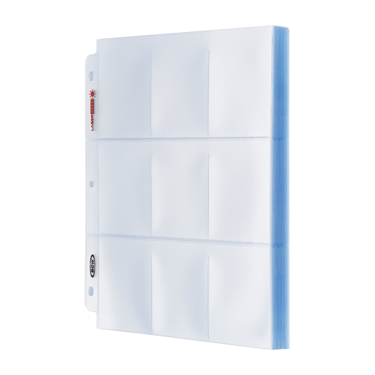 BCW Laserweld 9-Pocket Page (100 Count. Box) – front product view