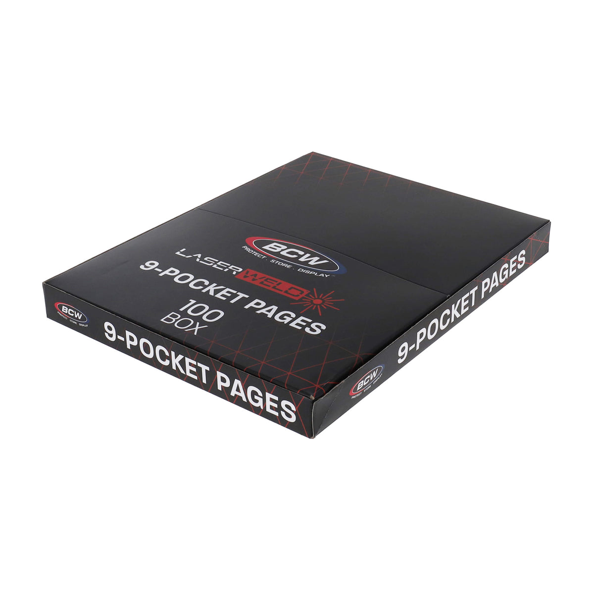 BCW Laserweld 9-Pocket Page (100 Count. Box) – front product view