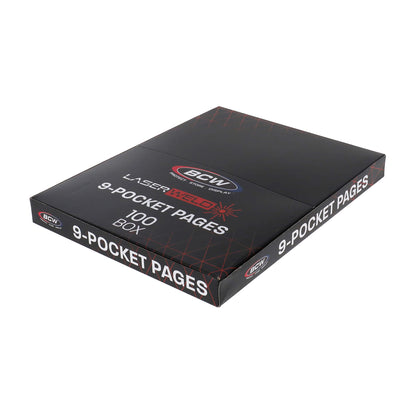 BCW Laserweld 9-Pocket Page (100 Count. Box) – front product view