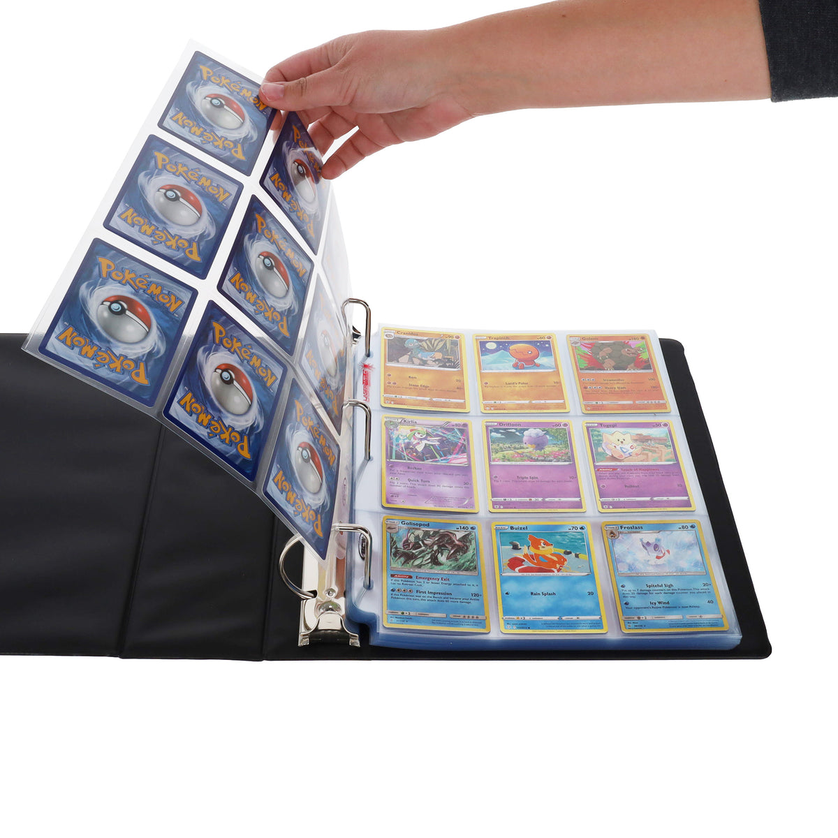 BCW Laserweld 9-Pocket Page (100 Count. Box) – in-use view