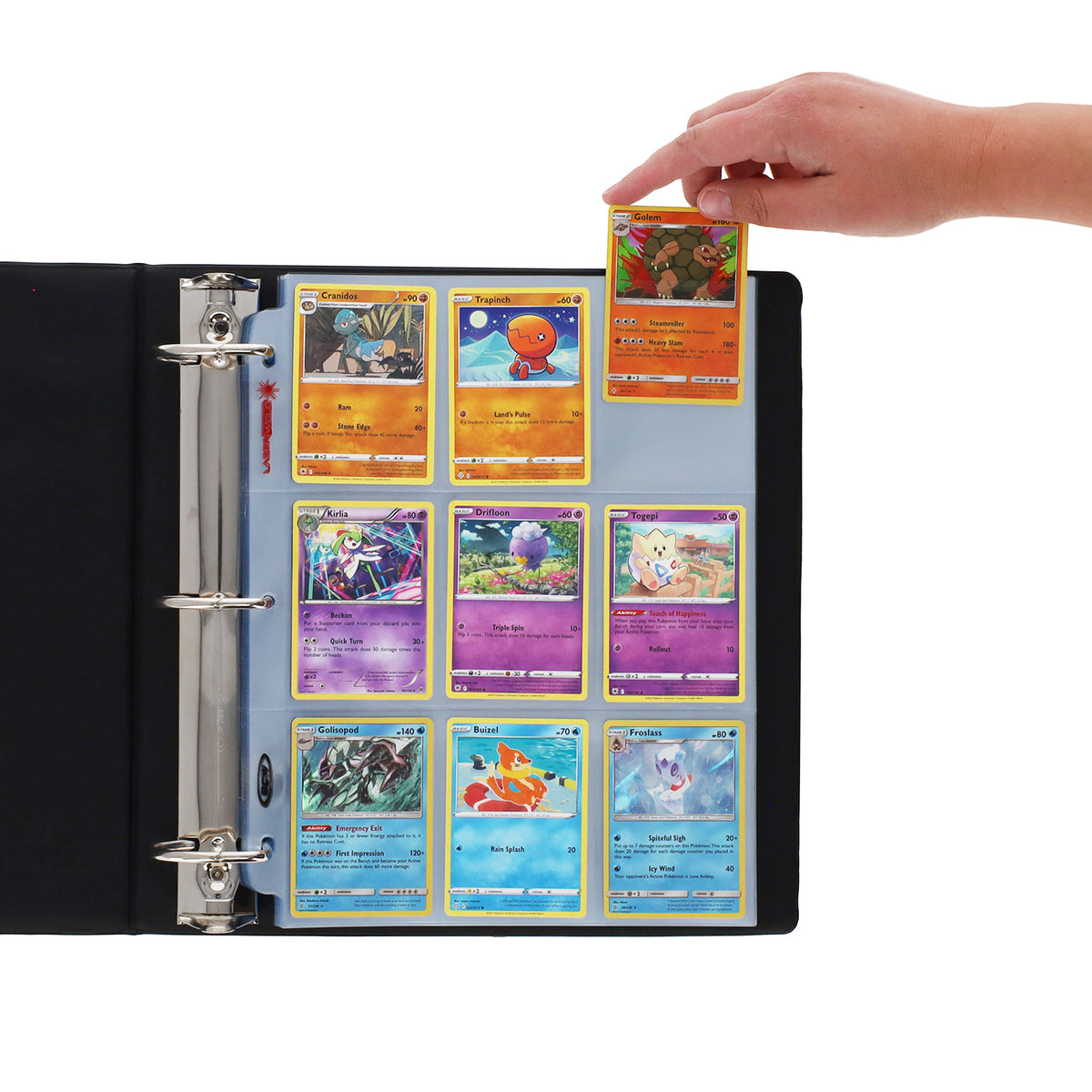 BCW Laserweld 9-Pocket Page (100 Count. Box) – in-use view