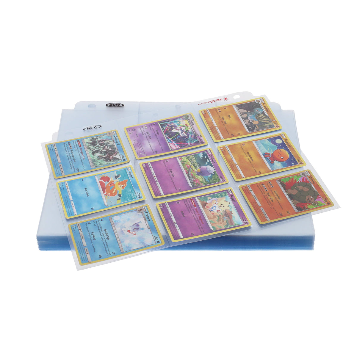 BCW Laserweld 9-Pocket Page (100 Count. Box) – front product view