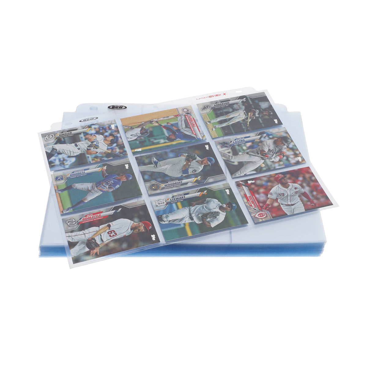BCW Laserweld 9-Pocket Page (100 Count. Box) – front product view