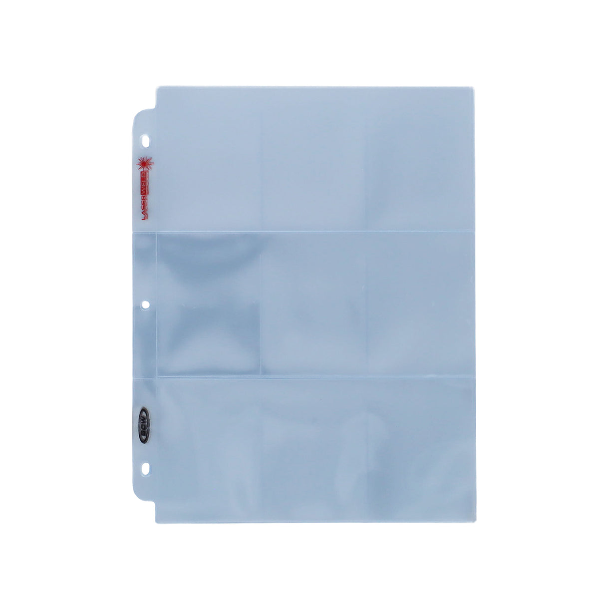 BCW Laserweld 9-Pocket Page (100 Count. Box) – front product view