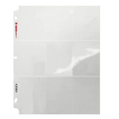 BCW 9-Pocket Trading Card Sleeve Page (50 Count Pack) – front product view