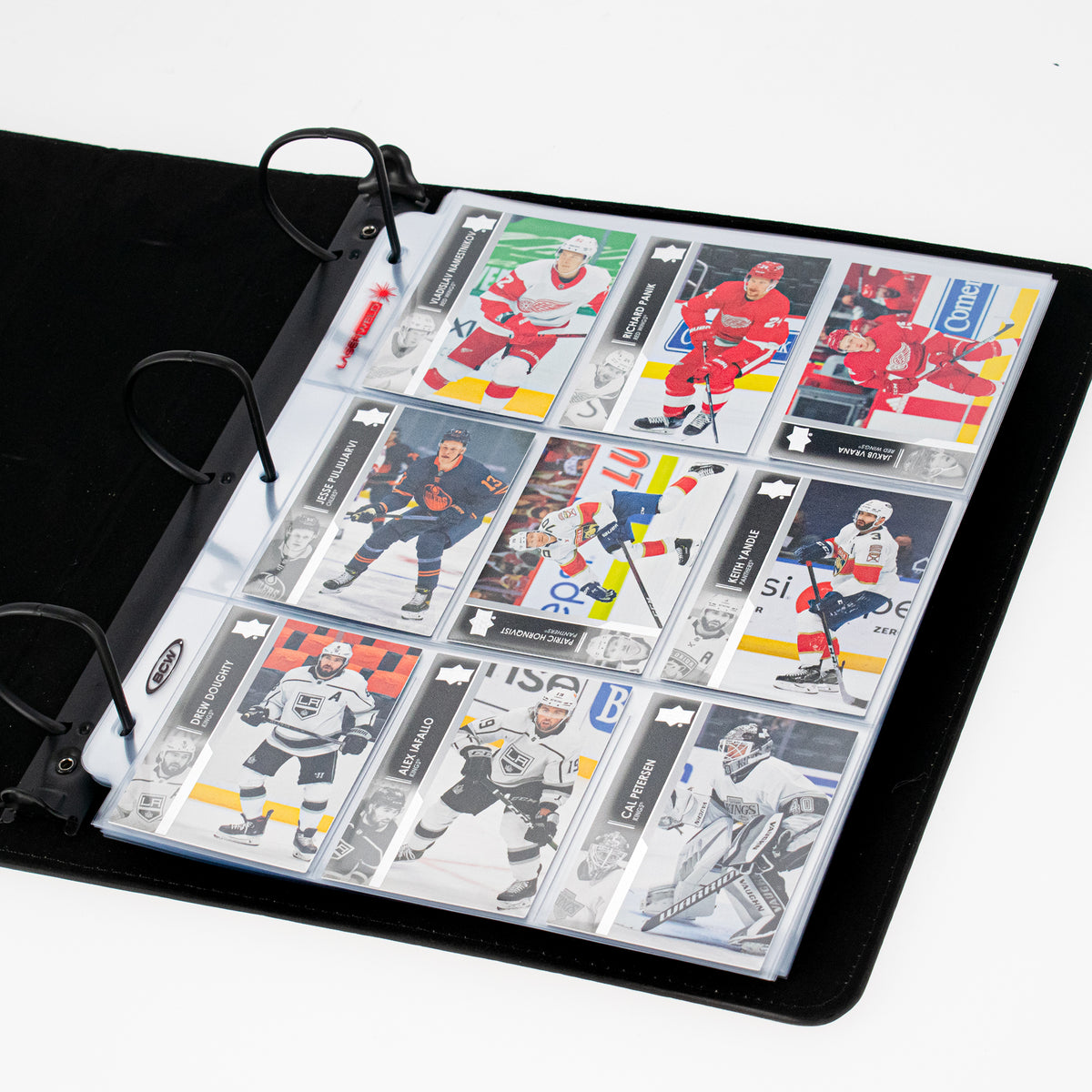 BCW 9-Pocket Trading Card Sleeve Page (50 Count Pack) – front product view