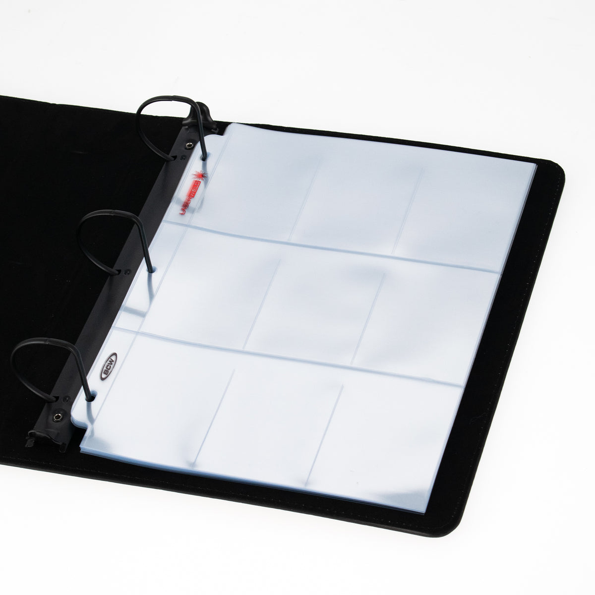 BCW 9-Pocket Trading Card Sleeve Page (50 Count Pack) – front product view
