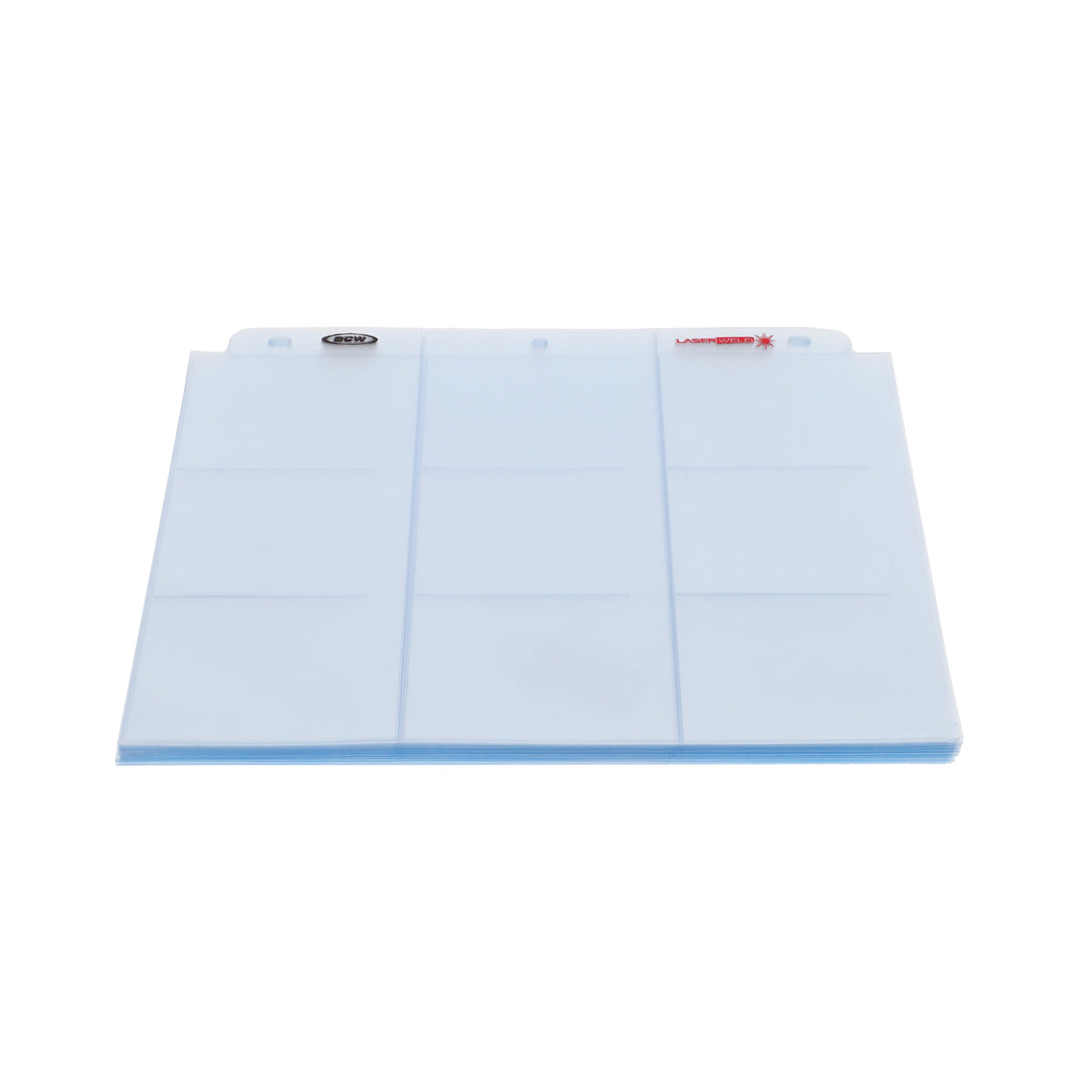 BCW 9-Pocket Trading Card Sleeve Page (50 Count Pack) – front product view